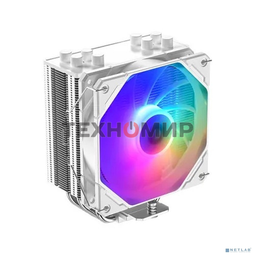 Кулер ID-COOLING SE-224-XTS ARGb белый 120мм алюминий/медь 1500rpm 29db 4-pin 220W 151мм
