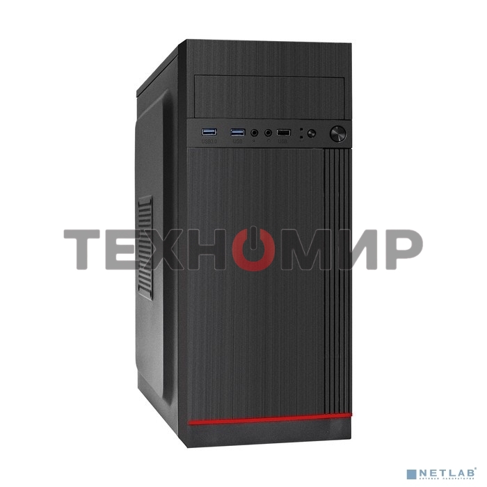 Компьютерный корпус Miditower ExeGate AA-442U2-AA450 (ATX, AA450 8 см, 1хUSB+2хUSB 3.0, аудио, черный)