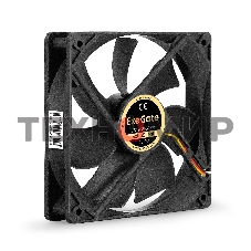 Вентилятор для корпуса ExeGate ExtraSilent ES12025S3PM черный, 120 мм, 1350 об/мин, 23 дБ, 3 pin