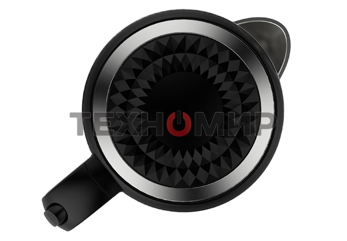 Чайник электрический Centek CT-0020 черный металл 1.7 л, 2200 Вт, бесшовная колба, двойные стенки