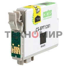 Картридж струйный Cactus CS-EPT1281 (T1281) черный (10 мл) для Epson Stylus S22/S125/SX420/SX425/Office BX305