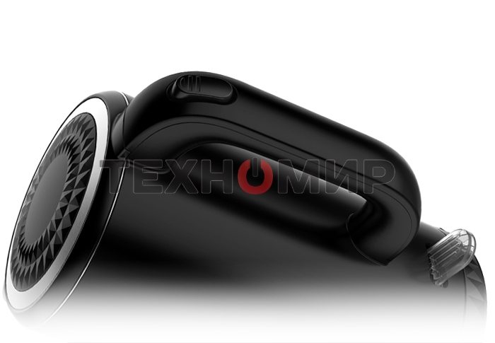 Чайник электрический Centek CT-0020 черный металл 1.7 л, 2200 Вт, бесшовная колба, двойные стенки