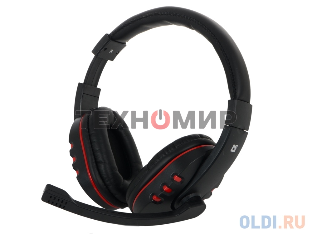 Гарнитура проводная Defender Warhead G-160 черный, кабель 2,5 м