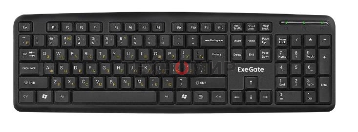 Клавиатура проводная ExeGate LY-331, USB, черный