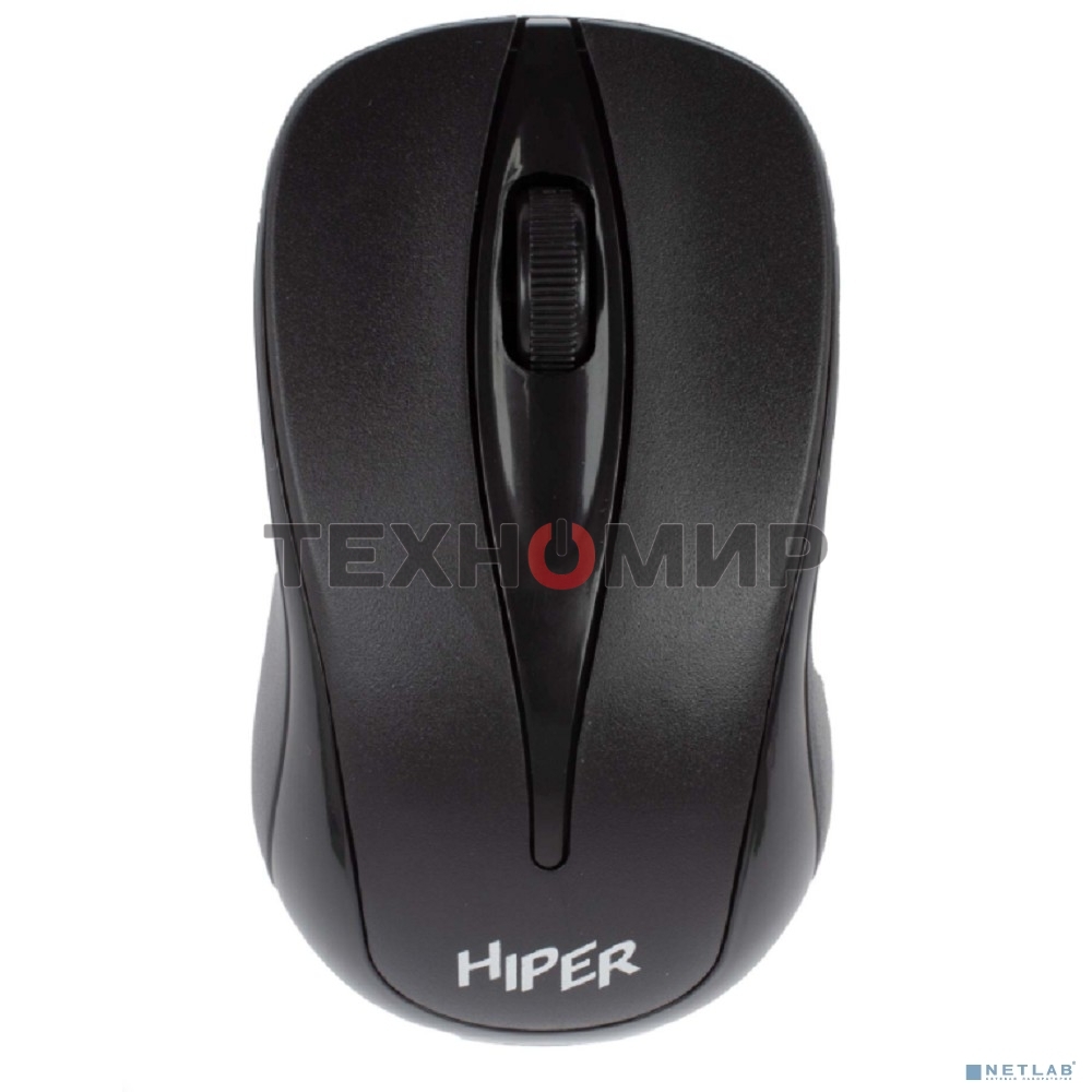 Мышь беспроводная HIPER HOMW-061 черный, 1000 dpi, радиоканал, USB, кнопки - 3