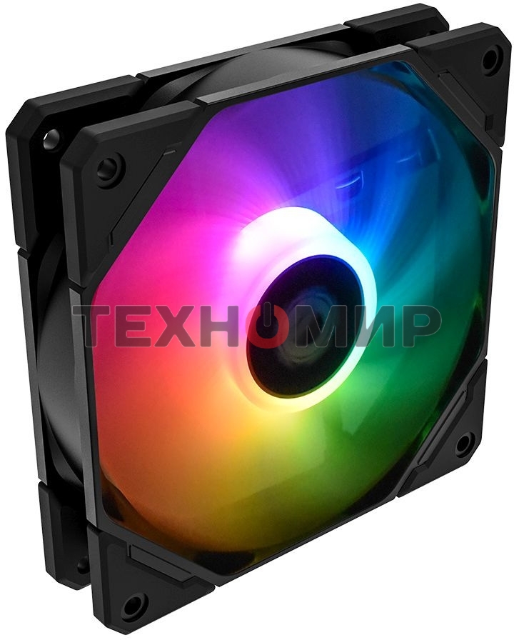 Вентилятор для корпуса ID-Cooling TF-12025-ARGb черный, 120 мм, 1500 об/мин, 30.5 дБ, 4 pin