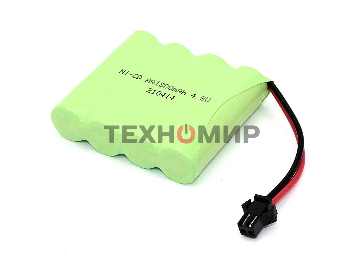 Аккумулятор Ni-Cd 4.8V 1800 mAh AA Flatpack разъем SM