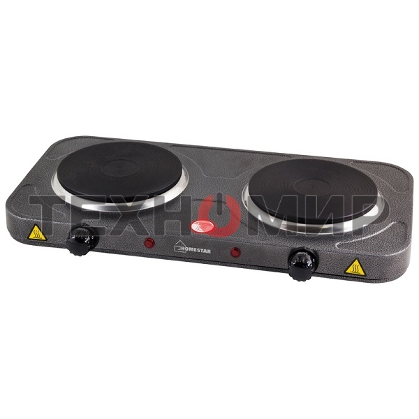 Плита настольная электрическая Homestar HS-1104 1000+1000Вт Ф155+155мм чугун