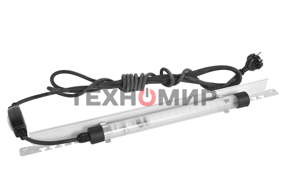 Панель осветительная Rem, с кронштейном серого цвета, 1U, 40х484х35 мм (ВхШхГ), 230V, 19