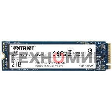 Накопитель SSD Patriot P300, 2Tb, PCIe 3.0 x4, M.2 2280, NVMe, R/W 2100/1650