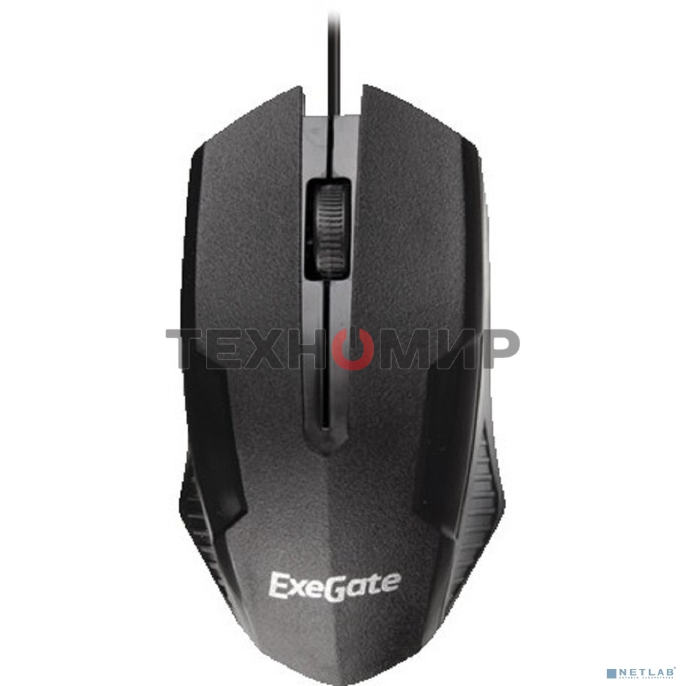 Мышь проводная ExeGate Professional Standard SH-9025 черный, 1000 dpi, USB, кнопки - 3