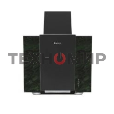 Вытяжка наклонная Gefest ВО 3603 К59 черный/зеленый мрамор, 60 см, 550 куб. м/ч, 76 дБ