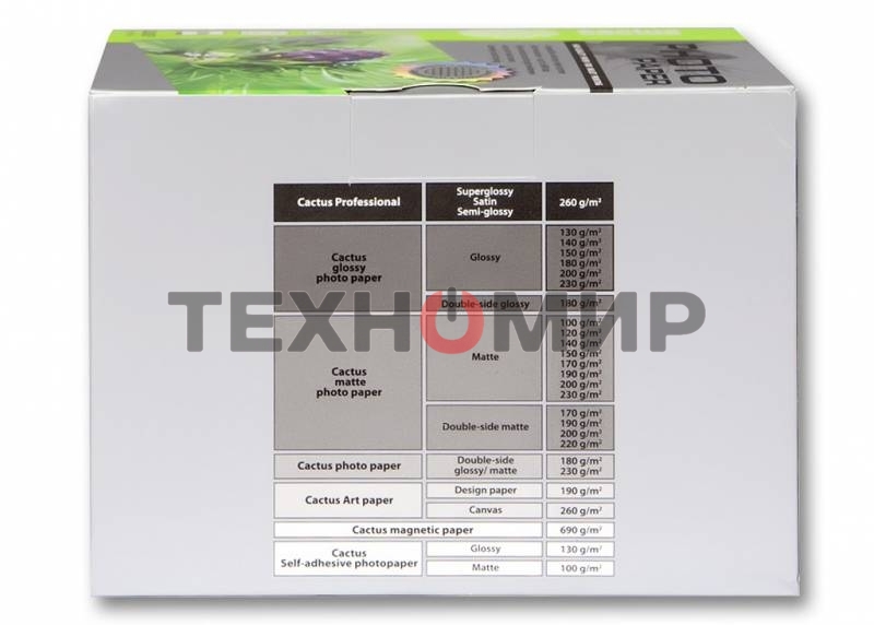 Фотобумага Cactus CS-GA6180500 глянцевая A6 180 г/м2 500 листов