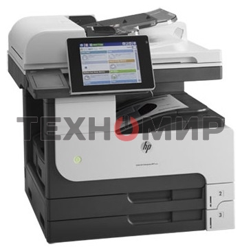 МФУ лазерное HP LaserJet Enterprise MFP M725dn (CF066A), A3, ч/б, печ. до 41 стр/мин., скан. до 50 стр/мин., 1200 x 1200 dpi (печать) 600x600dpi (скан.), USB, RJ-45, Air Print