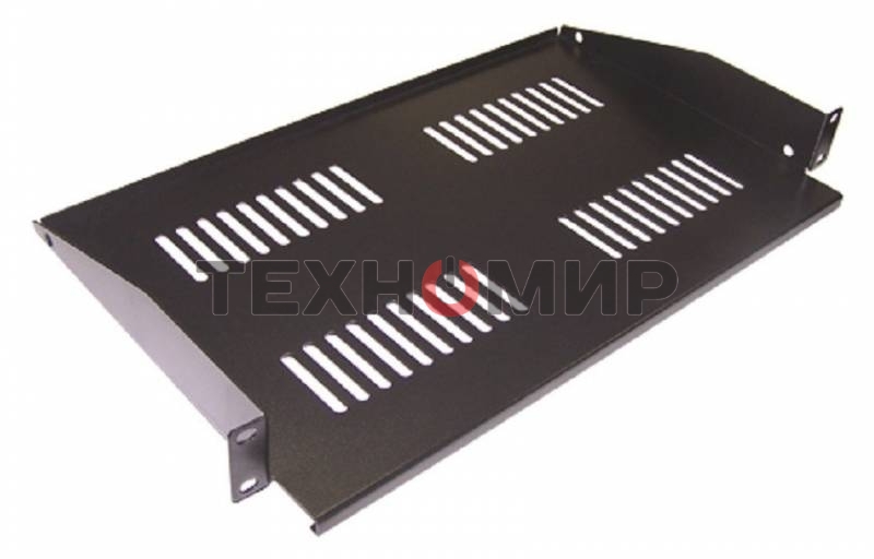 Полка фронтальная, глубина 300 мм, 2U, нагрузка - 60 кг