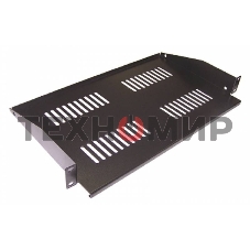 Полка фронтальная, глубина 300 мм, 2U, нагрузка - 60 кг