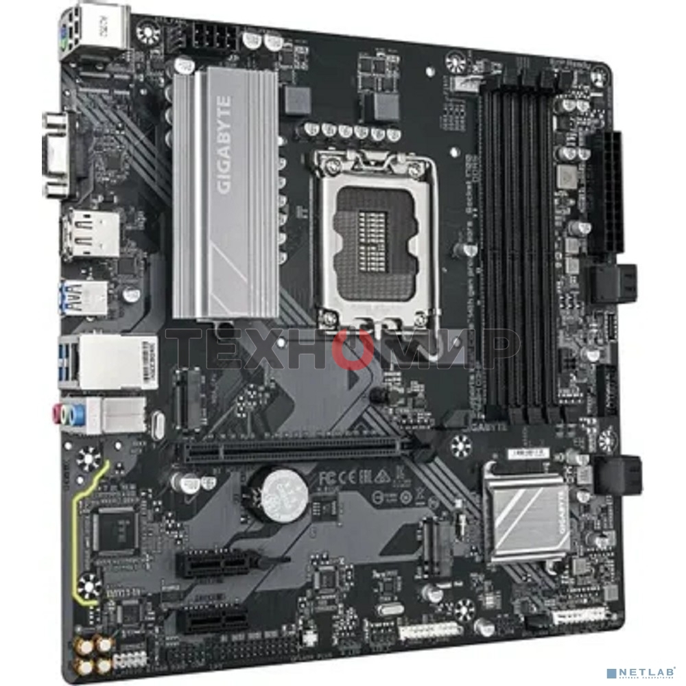 Материнская плата Gigabyte B760M D3HP DDR5, LGA 1700, Intel B760, 4xDDR5, 4xSATA, 2xM.2, 1xPCIe 4.0 x16, 1xPCIe x1, 1xHDMI, 1xVGA, 1xDP, 1x 1Gb LAN, 3xUSB-A 3.2 Gen 1, 2xUSB-A 2.0, 3x3.5 мм, 7.1, mATX