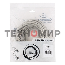 Патч-корд UTP Cablexpert cat.5e, 10м, литой, многожильный серый
