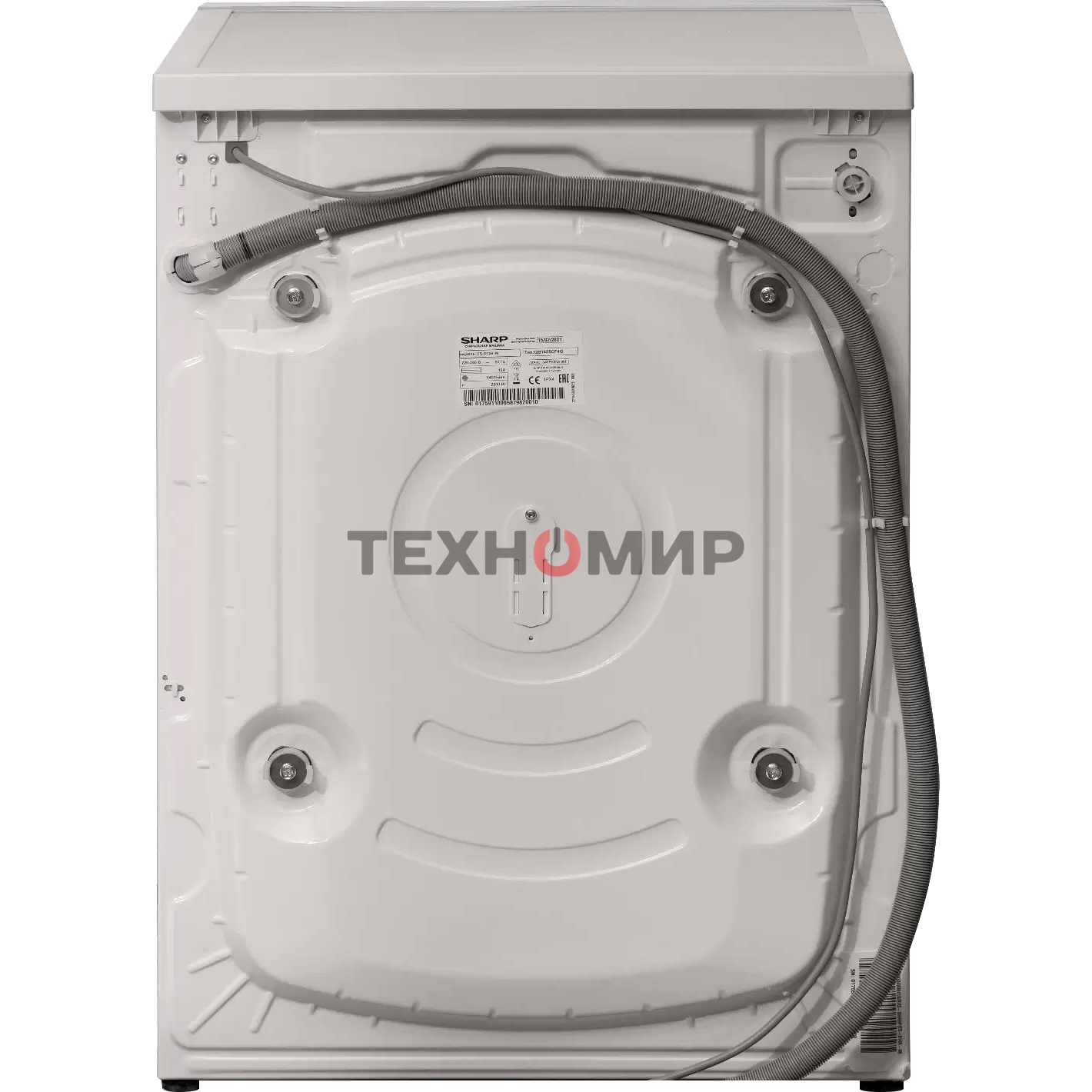 Стиральная машина Sharp ES814RW белый, загрузка фронтальная 8 кг, 1400 об/мин, класс: A+++