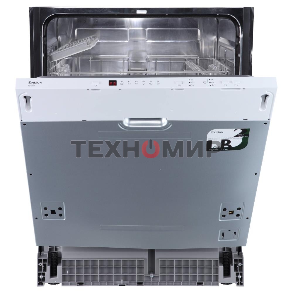 Встраиваемая посудомоечная машина Evelux BD 6000, белый, 59.8 см, 13 компл., 55 дБ, класс A++
