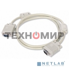 Кабель Gembird удлинитель VGA Premium,1.8м,15M/15F,тройн. экран,феррит. кольца,пакет
