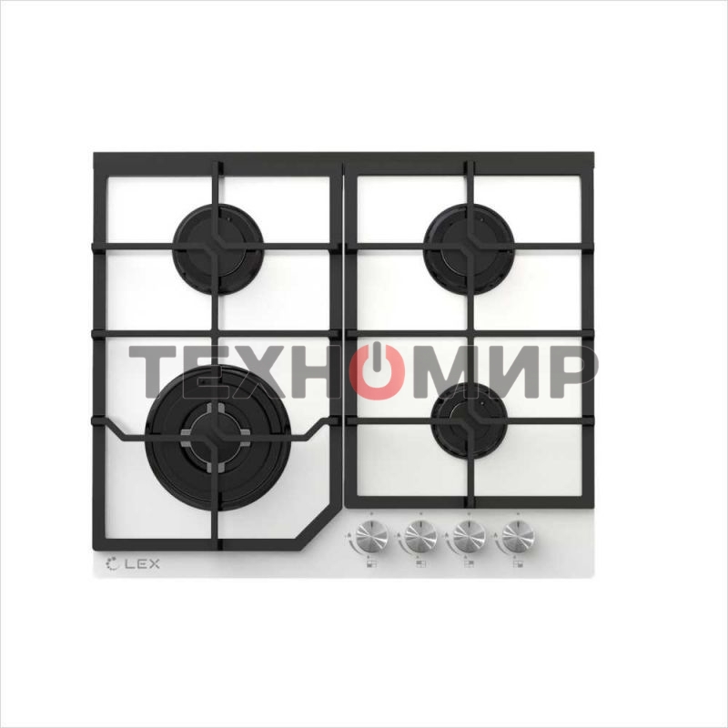 Газовая варочная панель LEX GVG 640-1 WH белый