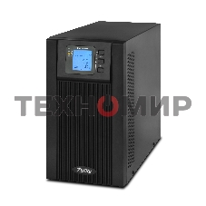 Источник бесперебойного питания Powerman ИБП Online 2000 Plus черный (внешний блок батарей, в комплект не входит)