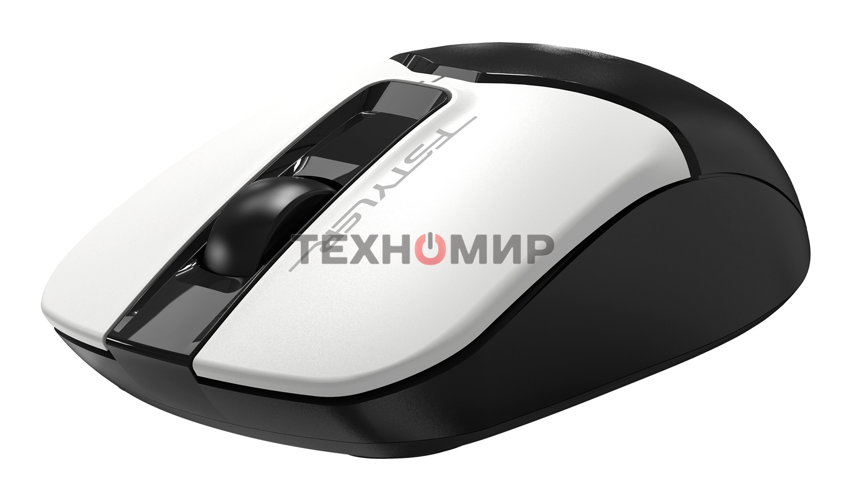 Мышь беспроводная A4Tech Fstyler FG12 белый/черный, 1200 dpi, радиоканал, USB, кнопки - 3