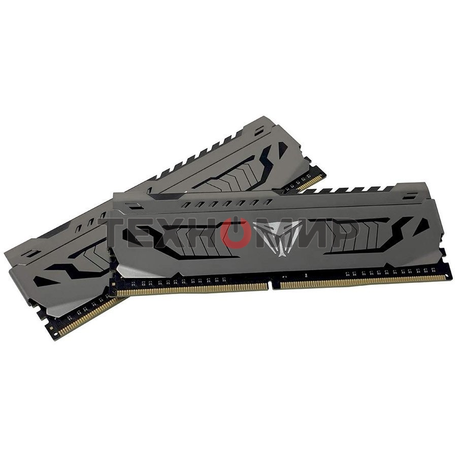 Оперативная память Patriot Viper Steel, DDR4, 16GB (2x8 GB), 3600 MHz, CL18, DIMM, радиатор, черный
