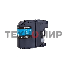 Картридж струйный Brother LC525XLC голубой (1300 стр.) для Brother DCP-J100/J105/J200