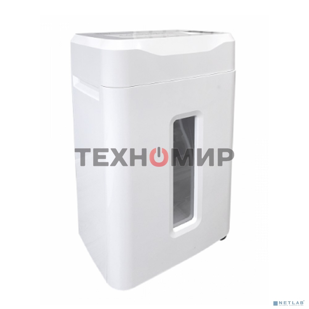 Шредер Office Kit S210N 3,9x38 белый (секр.P-4) фрагменты 16лист. 35лтр. скрепки скобы пл.карты CD