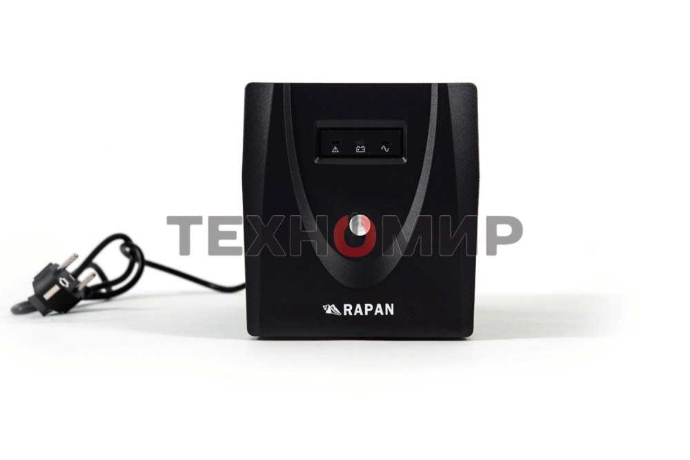 Источник бесперебойного питания RAPAN-UPS 1000 220В 1000ВА/600Вт меандр с АКБ 2х7А·ч интерактивный RAPAN-UPS 1000 power supply 220V 1000VA/600W meander with battery 2x7Ah interactive