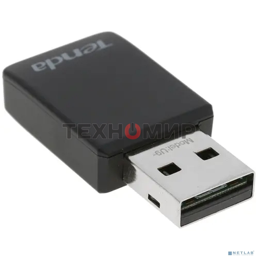 Сетевой адаптер Wi-Fi Tenda WiFi Adapter USB U9 (USB2.0, WLAN 650Mbps, 802.11ac) 1x int Antenna