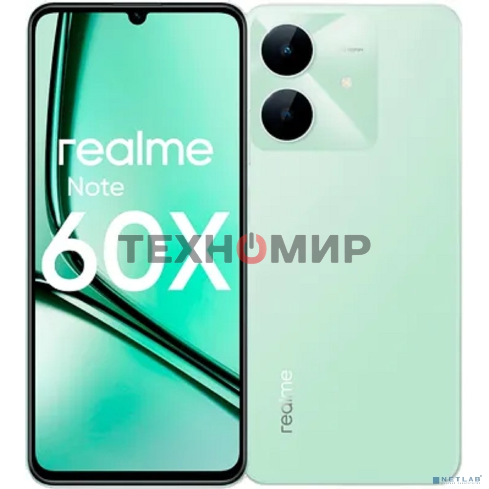 Смартфон Realme Note 60х RMX3938 4/128Gb зеленый
