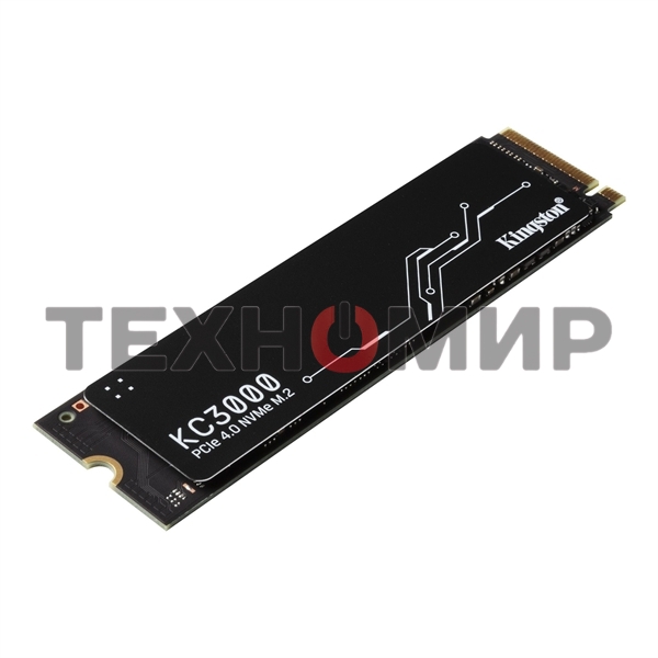 Накопитель SSD Kingston 512Gb M.2 KC3000 SKC3000S/512G (PCI-E 4.0 x4, up to 7000/3900Mbs, 3D TLC, NVMe, 400TbW, Phison E18, 22х80мм, LP heatsink)