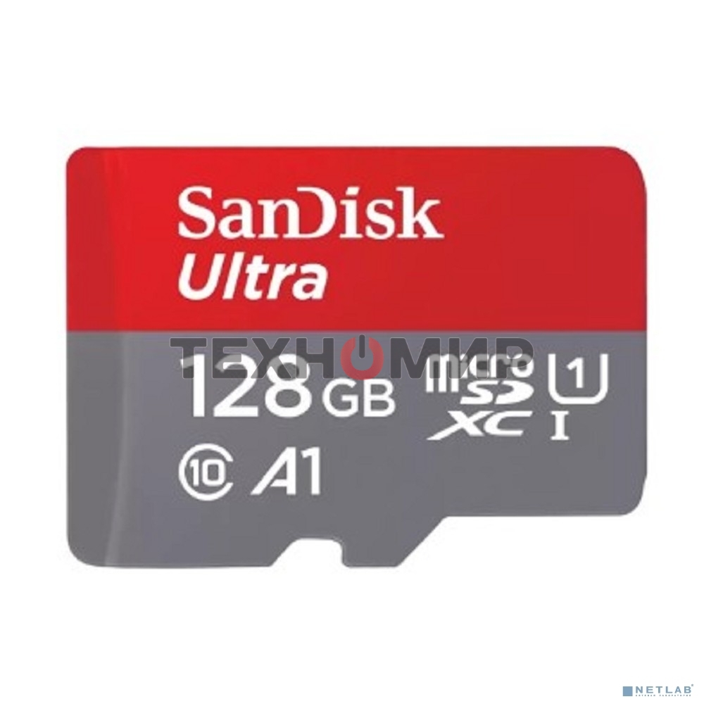 Флеш карта microSD 128Gb SanDisk microSDXC Class 10 Ultra UHS-I A1 140Mb/s