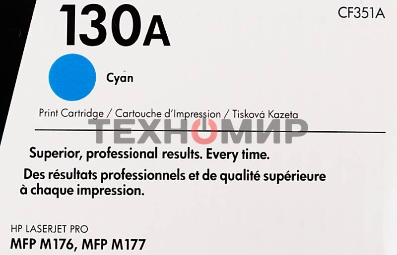 Тонер Картридж HP 130A CF351A голубой для HP M153/M176/M177