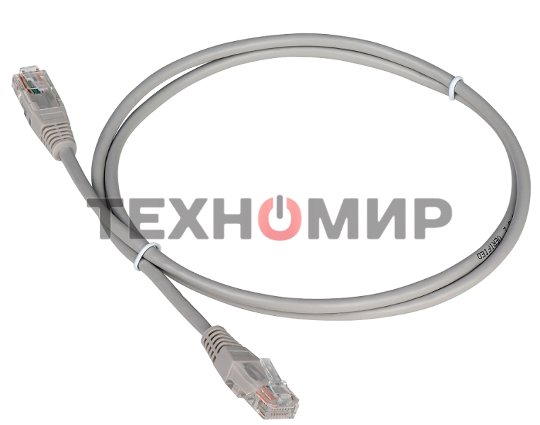 Патч-корд LANMASTER TWT UTP cat.5e, с заливными колпачками, 20.0 м, серый