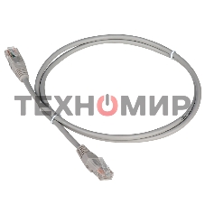 Патч-корд LANMASTER TWT UTP cat.5e, с заливными колпачками, 20.0 м, серый