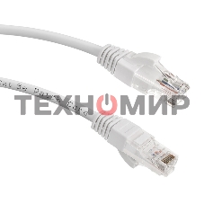 Патч-корд LANMASTER LAN-PC45/U5E-5.0-WH вилка RJ-45-вилка RJ-45 cat.5е 5м белый LSZH (уп.:1шт)