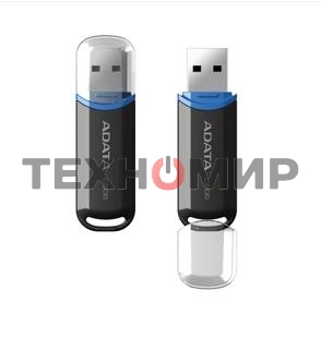 Флешка USB ADATA C906 (AC906-32G-RBK), 32Gb, USB 2.0, R/W 15/5, черный/синий
