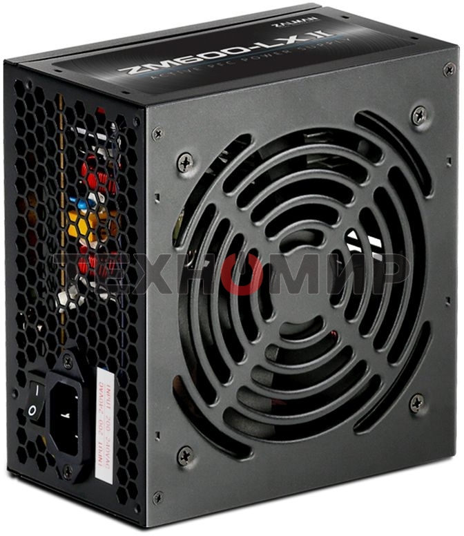Блок питания Zalman ZM600-LXII RTL, 600Вт, 120мм, черный