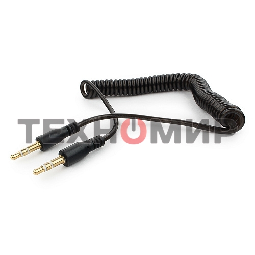 Кабель аудио Cablexpert CCA-405-6, Jack3.5 - Jack3.5, 2м, спиральный