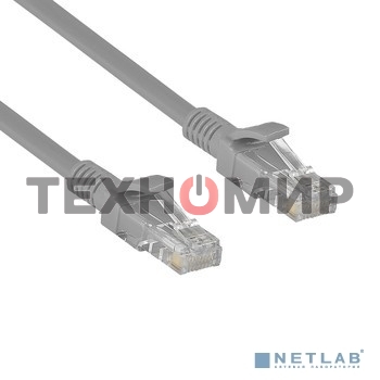 Патч-корд ExeGate UTP-RJ45-RJ45-C6-1M-GY, UTP, cat.6, 1м, серый