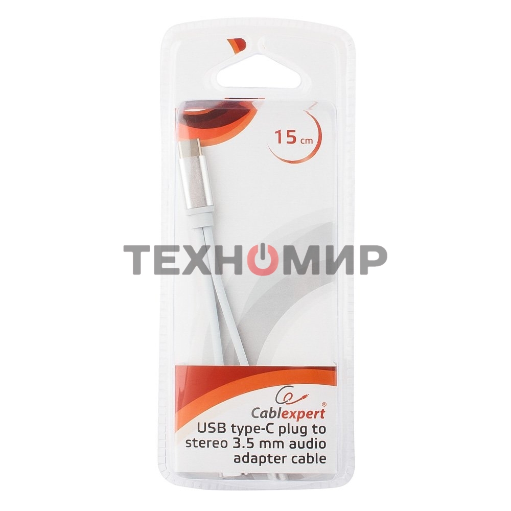 Переходник Cablexpert Переходник USB, USB Type-C/Jack3.5 F+ Type-C F, пакет (CCA-UC3.5F-02-W)