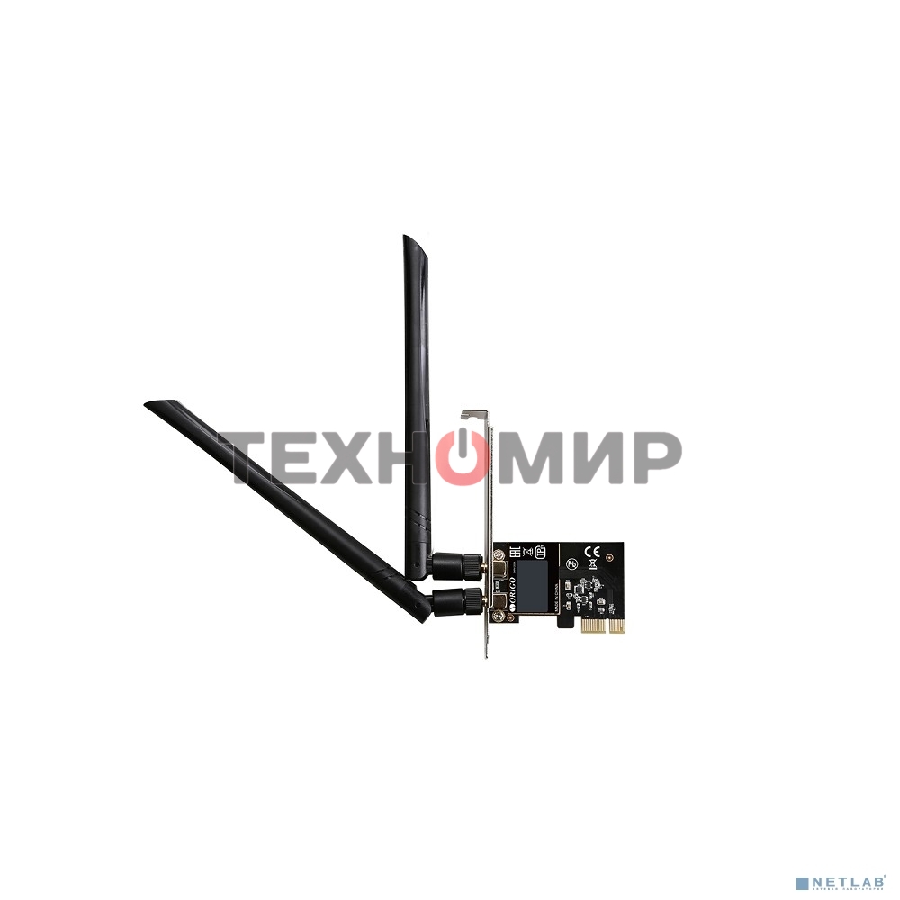 Сетевой адаптер ORIGO OWN1200A/A1A PCI-E Wi-Fi AC1200, 2.4/5 ГГц, 2 съемные антенны 5 dBi
