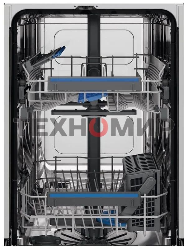 Встраиваемая посудомоечная машина Electrolux EEG62300L, серебристый, 44.6 см, 9 компл., 44 дБ, класс D