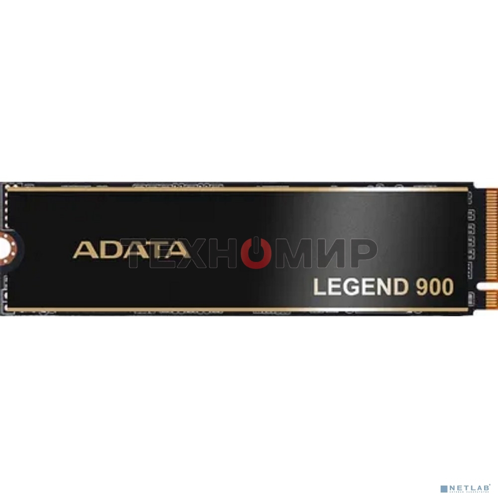 Накопитель SSD ADATA LEGEND 900, 512Gb, PCIe 4.0 x4, M.2 2280, NVMe, R/W 6200/2300, с радиатором