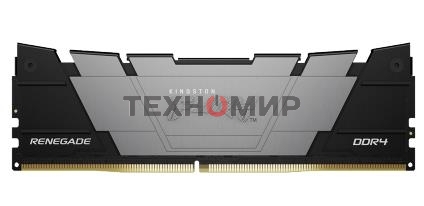 Оперативная память Kingston Fury Renegade, DDR4, 16GB (2x8GB), 3200MHz, CL16, DIMM, с радиатором, серый/черный