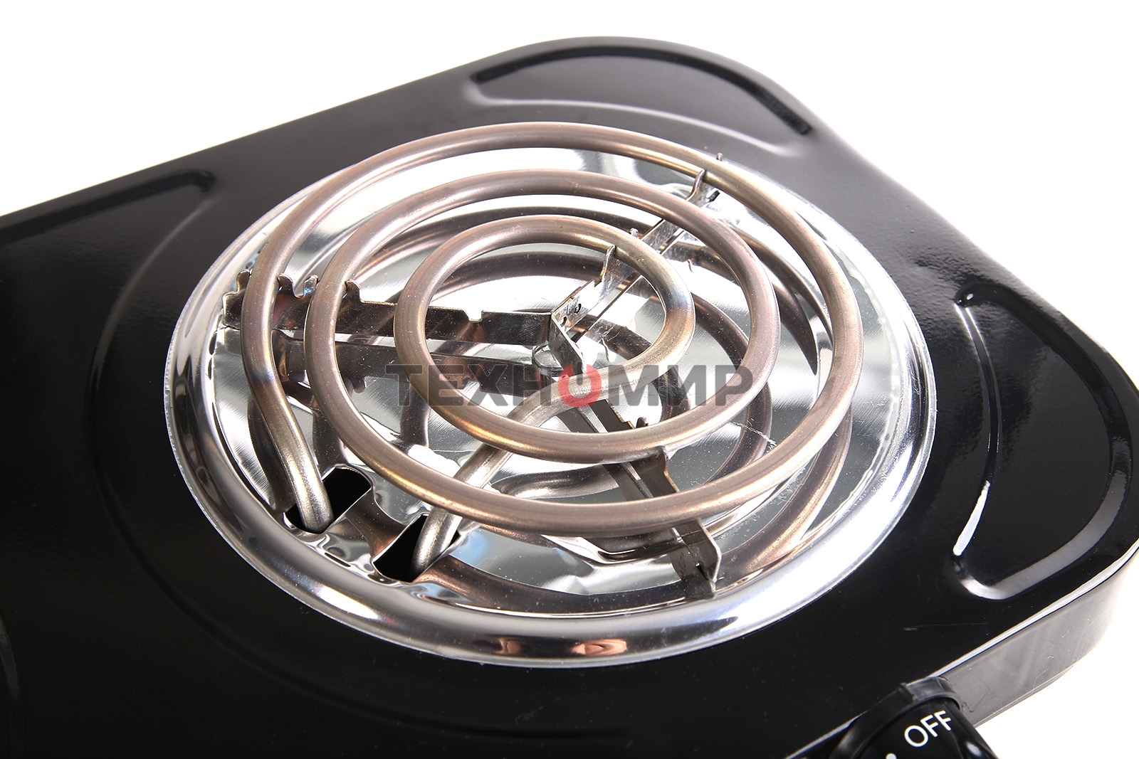 Плита настольная электрическая Energy EN-904В чёрный, 2 кВт, ТЭН, конфорки - 2, нержавеющая сталь, поворотные переключатели